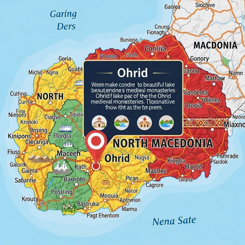 Exciting Map of Ohrid on North Macedonia: Discover the Details Exciting Map of Ohrid on North Macedonia: Discover the Details