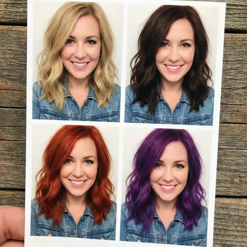 See Yourself with Different Hair Colors