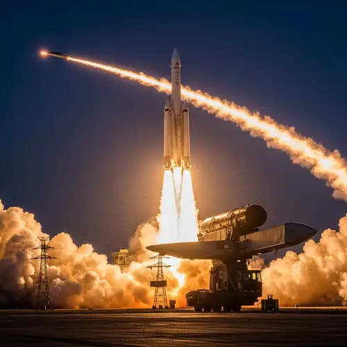 Ballistic Missile Launch | Dramatic Night Sky Scene