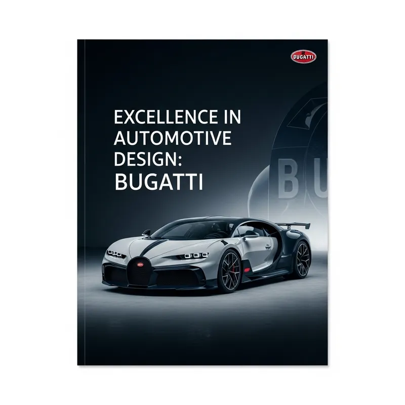 Luxurious Bugatti Presentation Cover Design Luxurious Bugatti Presentation Cover Design