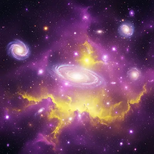 Cosmic Void: Purples & Yellows of the Cosmos