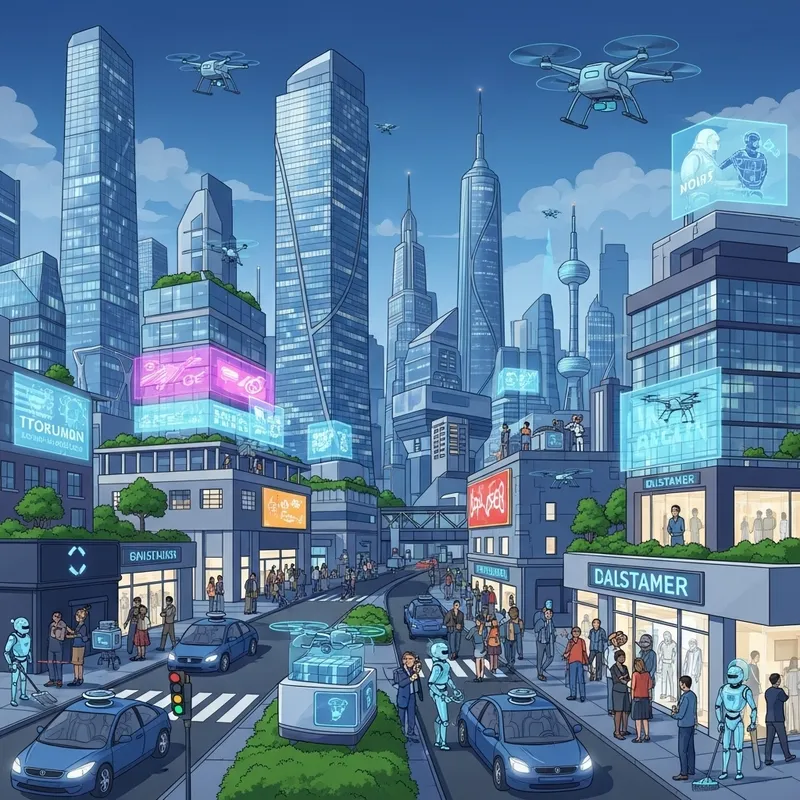 AI Powered Future | Futuristic Urban Living