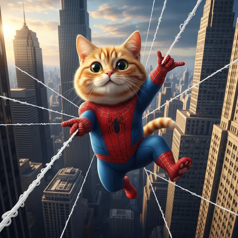 Real-Life Spider-Cat: Balancing Realism and Aesthetics Real-Life Spider-Cat: Balancing Realism and Aesthetics