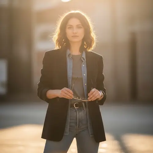 Caitlien Clark: Confident Woman with Stylish Outfit