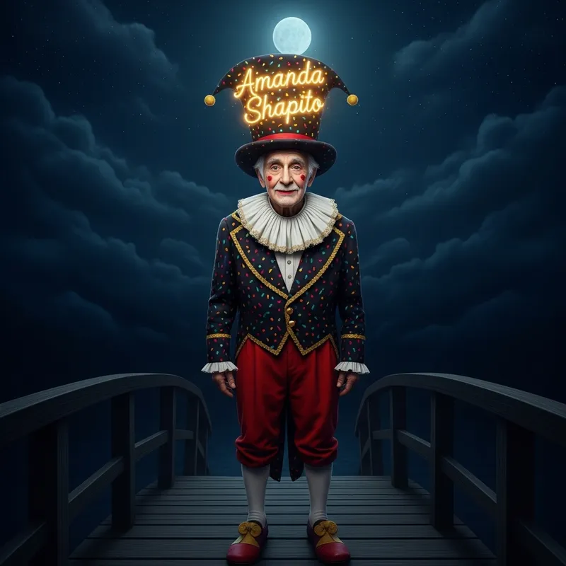 Amanda Shapito - Elderly Circus Performer on Bridge at Night