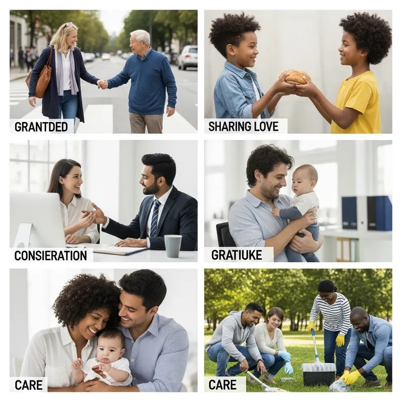 Gratitude and Love Collage | Moments of Kindness and Care