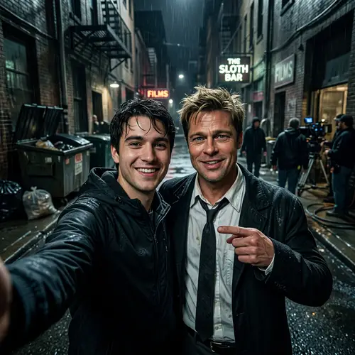 Candid Selfie with Detective David Mills from Se7en