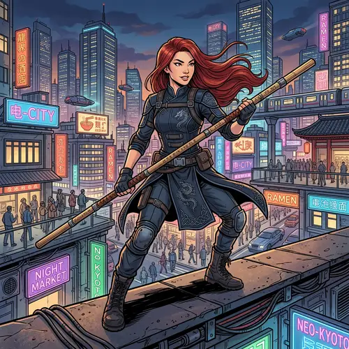 Original East Asian Female Character for Comics | Oc Drawing