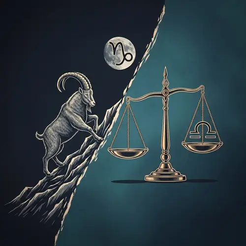 Capricorn Libra Astrological Fusion - Mountain Goat and Balanced Scale
