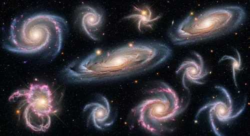 Spring-themed Cosmic Floral Patterns | Celestial Beauty