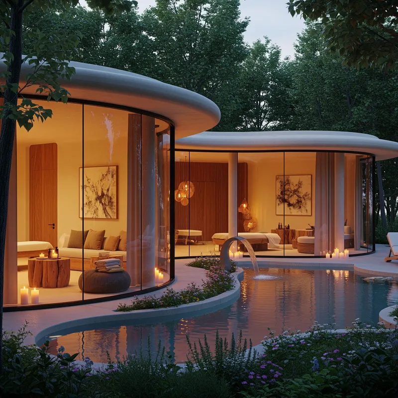 Serene Spa Retreat in Nature's Embrace
