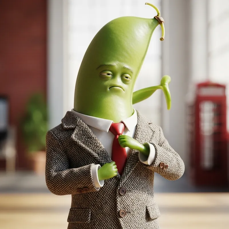 Mr. Bean as a Bean: Hilarious Green Legume Impersonation