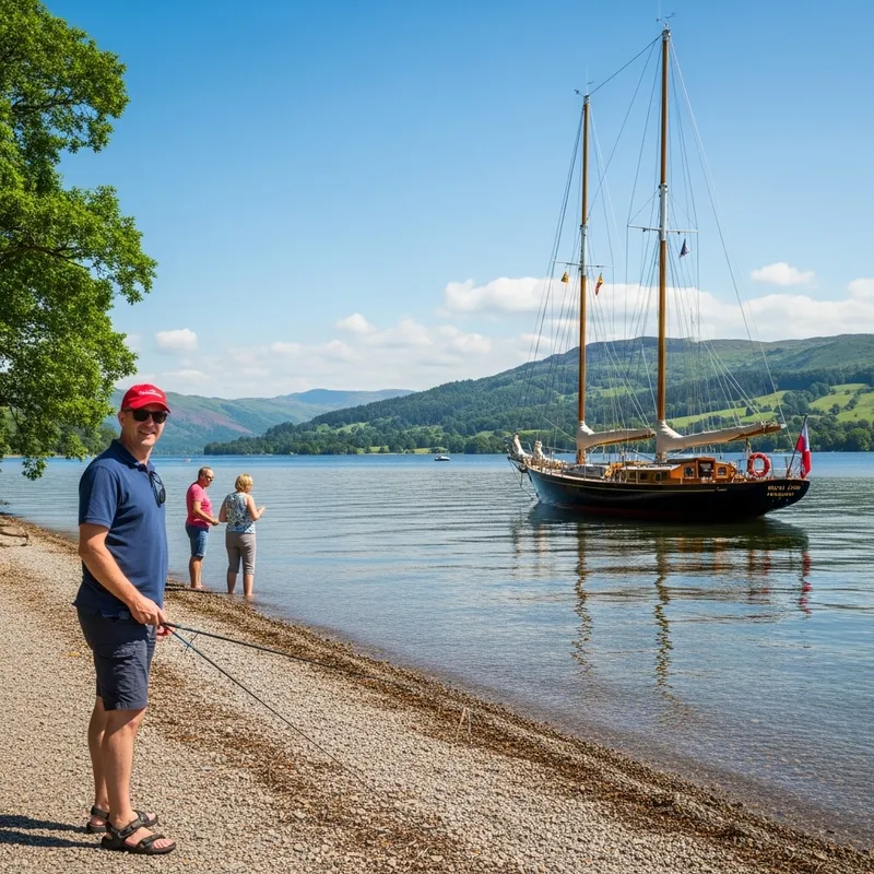 Duke of Glencora's Royal Huisman Sailboat at Windermere Duke of Glencora's Royal Huisman Sailboat at Windermere