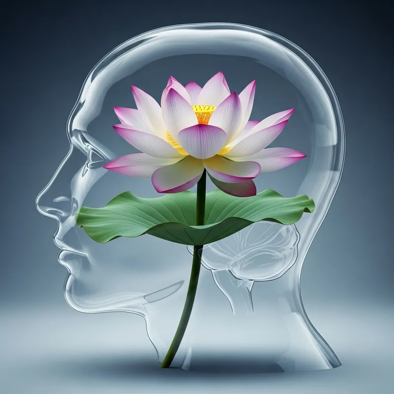 Mind with a Lotus Flower: A Surreal Journey