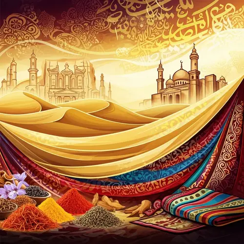 Middle East Landscapes & Culture: Vibrant Sand Dunes & Artistry