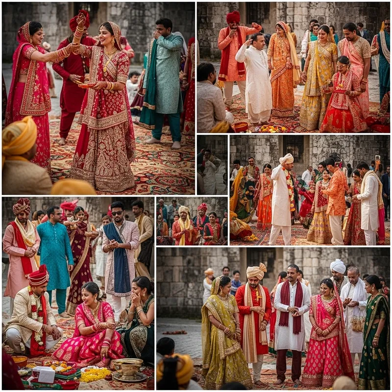 Vibrant Indian Wedding Photography | Rich Colors & Lively Moments