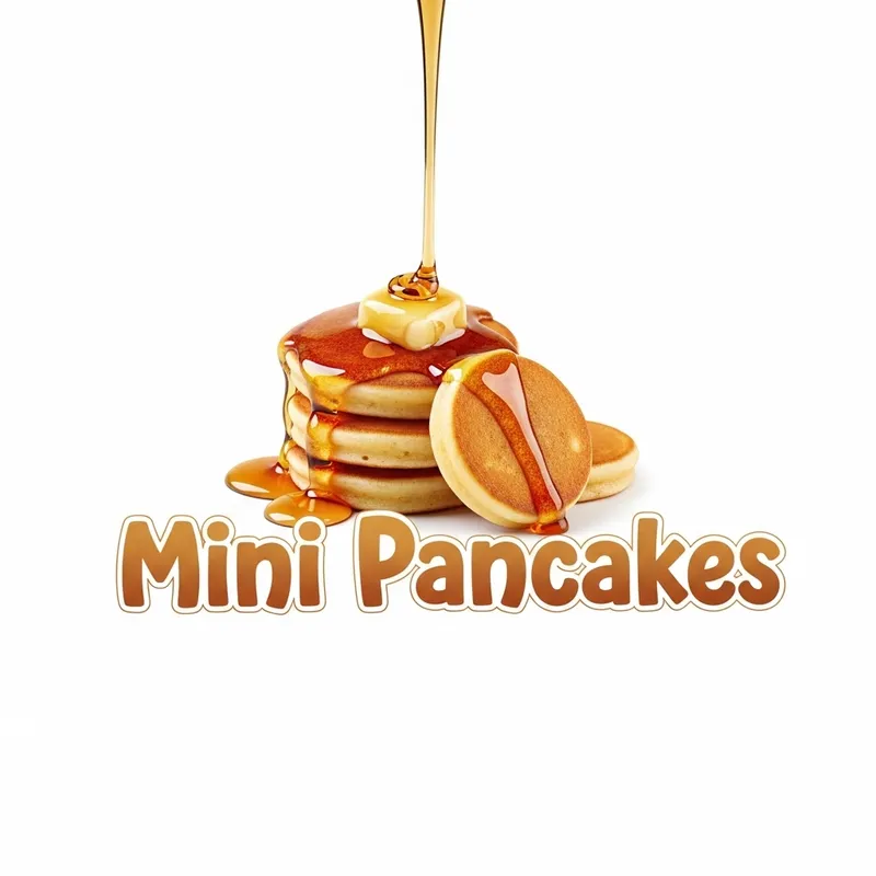 Mini Pancakes Logo | Cute Pancake Theme Design