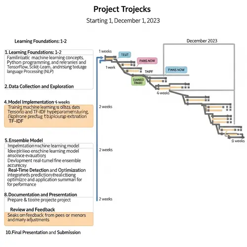 Machine Learning Capstone Project Timeline: Dec '23 - Final Submission