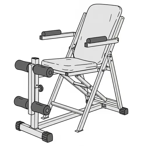 Foldable Fitness Bench with Handles | Durable & Compact Design