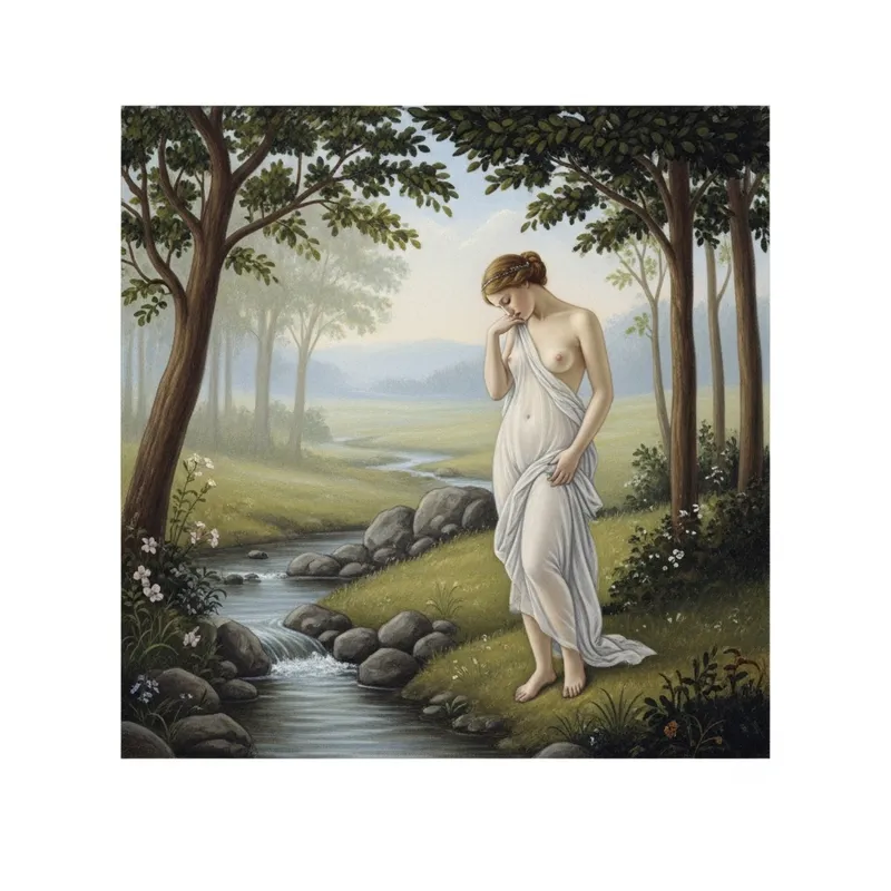 Ethereal Nude Art | Soft Pastel Elegance by Botticelli