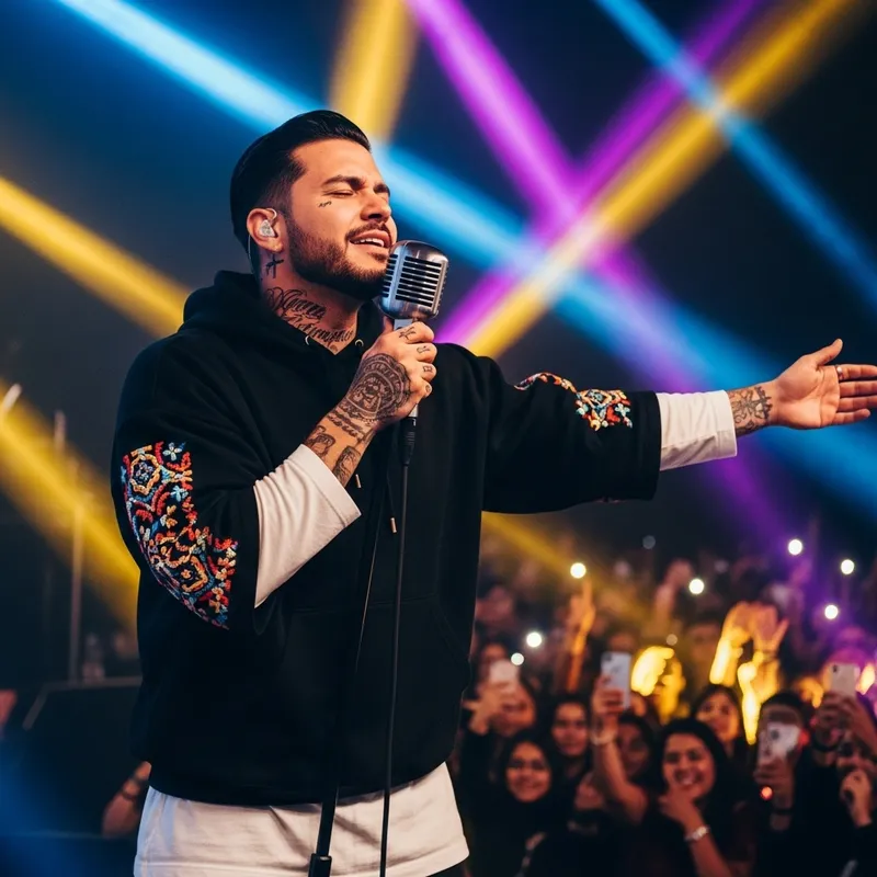 Anuel | Latino Male Singer Live on Stage | Concert Performance