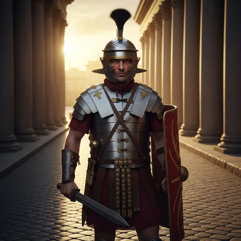 Roman Centurion in Armor | Warrior of Rome