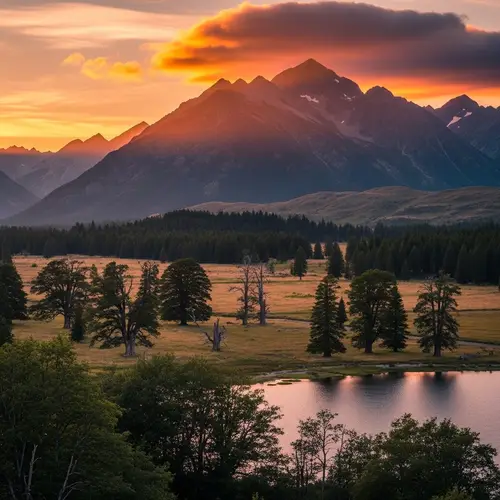 Serene Mountain Landscapes for Tranquil Souls