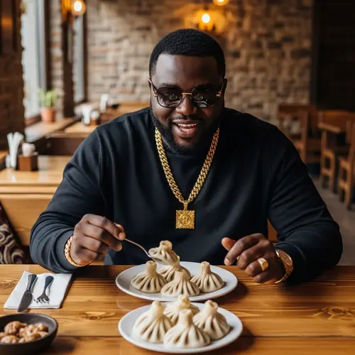 Notorious BIG Enjoys Khinkali: A Culinary Delight