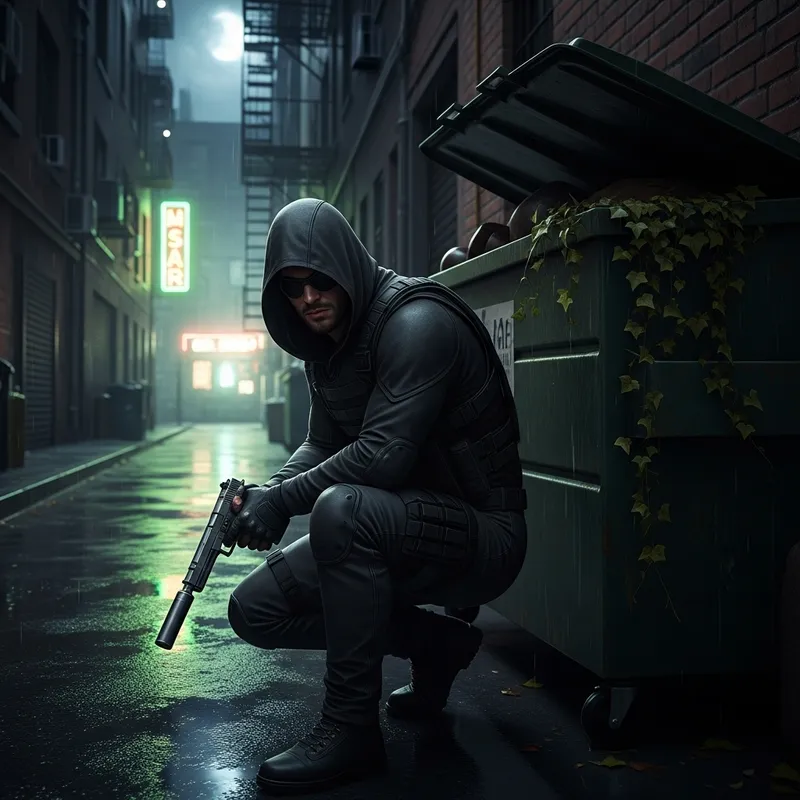 Hidden Assassin in the Shadows