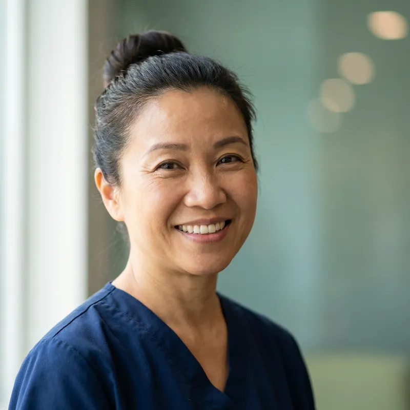 Professional Nurse Headshot - Warm & Approachable