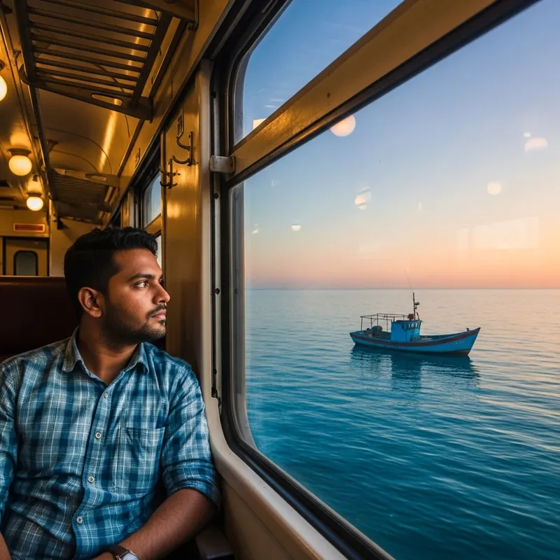 Mesmerizing Train Journey with Ocean View Mesmerizing Train Journey with Ocean View