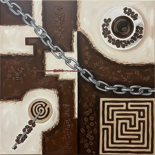 Abstract Painting: Mental Health Stigma Discourse in Coffee Palette