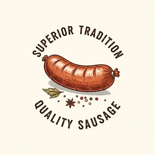 Superior Tradition Quality Sausage Logo | Artisan Sausage Design