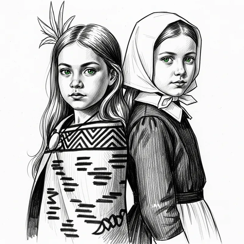 Unity of Maori and British Cultures in Sketch Art