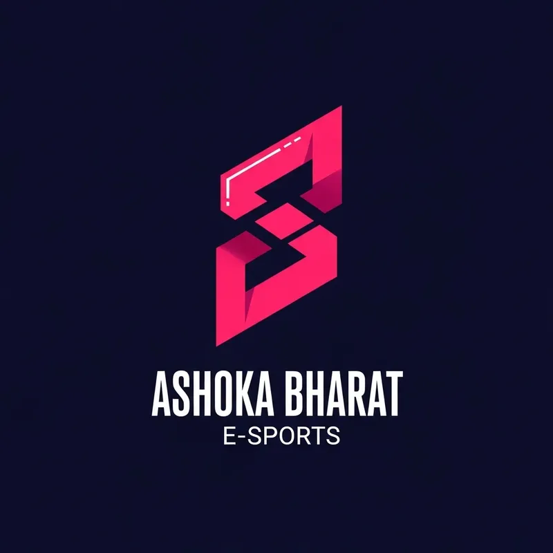 Ashoka Bharat E-Sport | Futuristic Cyberpunk Logo Design