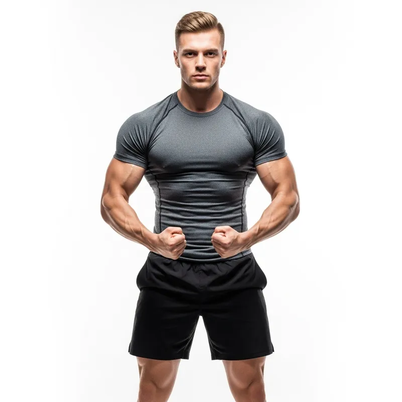 Muscular Man Athletic Pose | Gym Apparel Muscular Man Athletic Pose | Gym Apparel