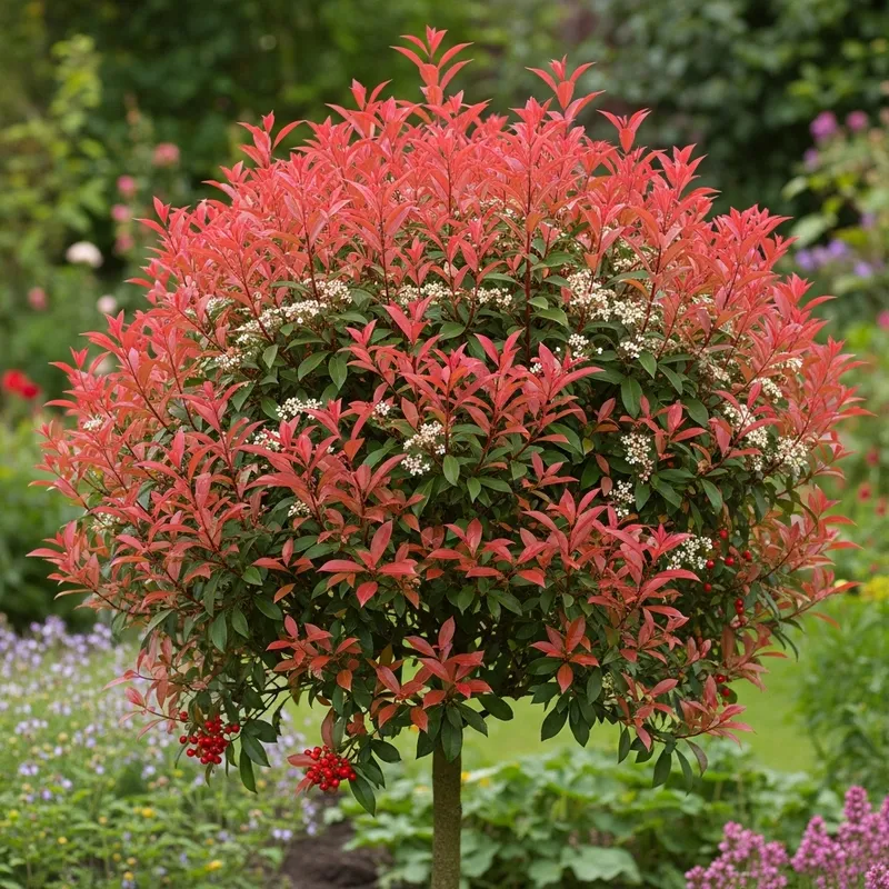 Photinia x fraseri: Vibrant Red & Green Foliage