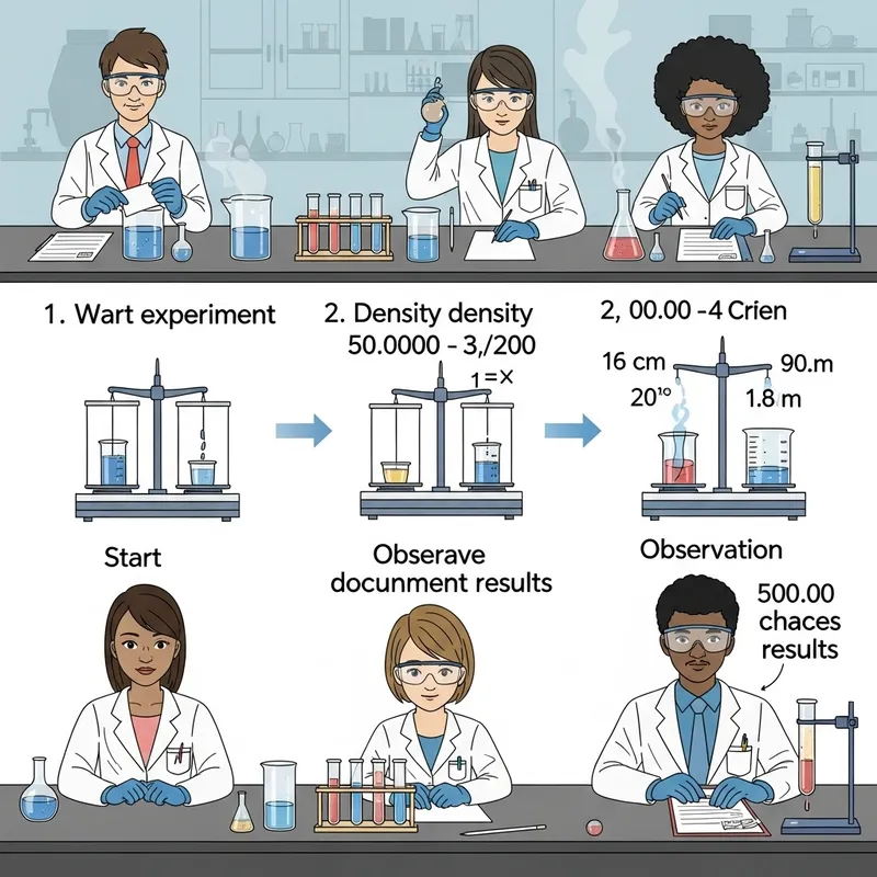 Chemistry Laboratory: Step-by-Step Density Experiment Procedures
