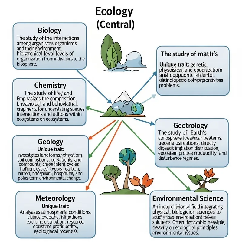 Conceptual Map: Interdisciplinary Ecology Study with Other Sciences