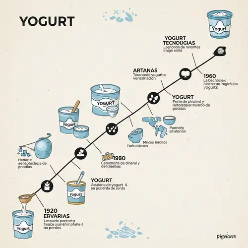 History of Yogurt: A Decorative Timeline