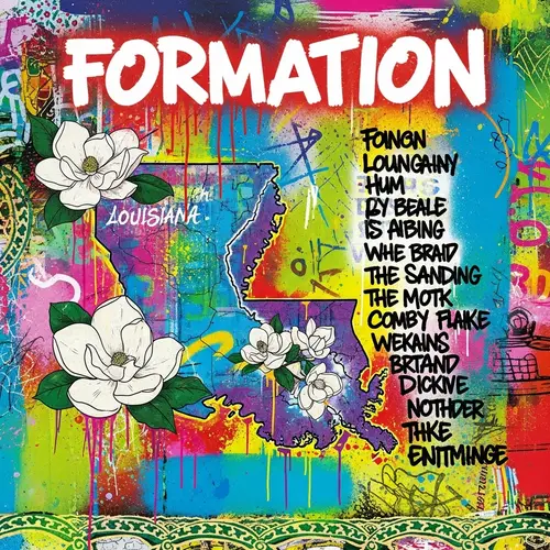 Formation by Beyoncé Album Cover Art: Vibrant Pop Art Collage