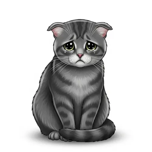 Melancholic Domestic Feline: Shades of Grey | Sad Feline Imagery