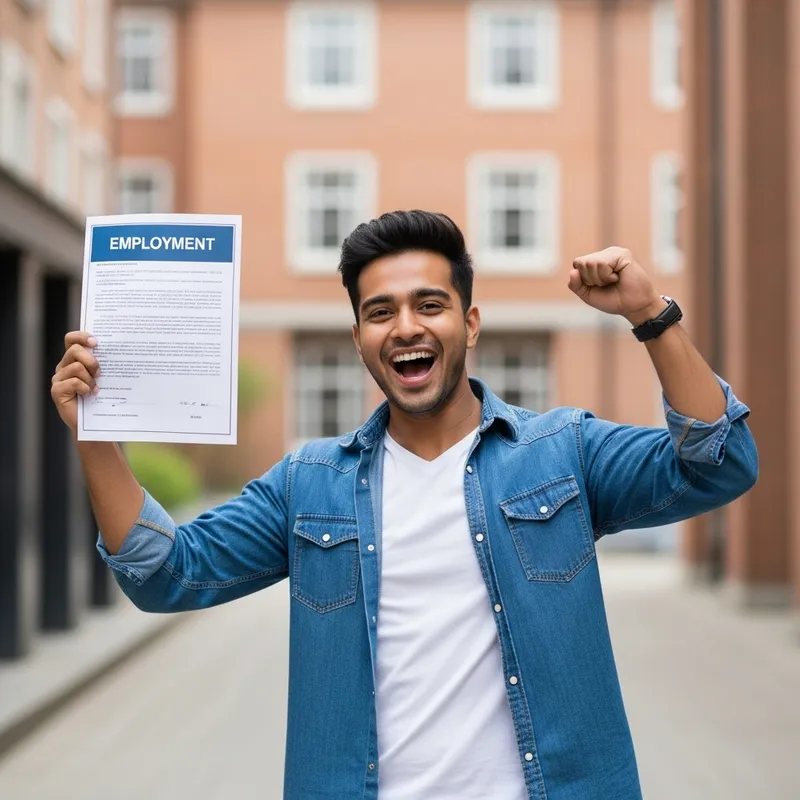 Excited Student Landing Job Excited Student Landing Job