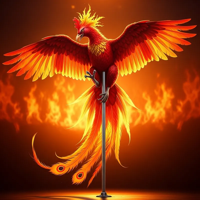 Rising Phoenix Pole Dance Spectacle