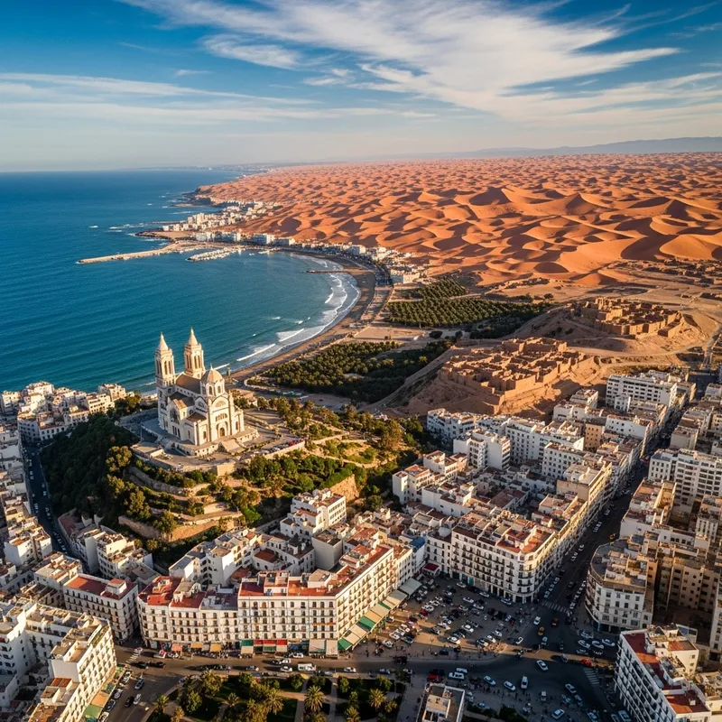 Beautiful Algerian Scenery: Urban & Nature Mix Beautiful Algerian Scenery: Urban & Nature Mix