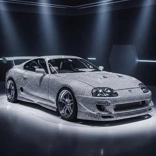 Custom Toyota Supra MK4 with Sparkling Diamonds