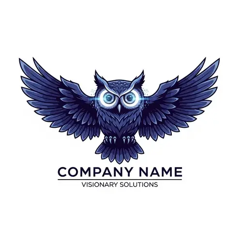 Innovative Owl Logo Design for Tech Company | LogoWings