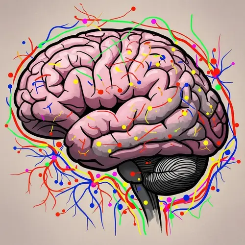 Abstract Neuroscience Art: Brain & Neuron Connections | Pre-1912 Style