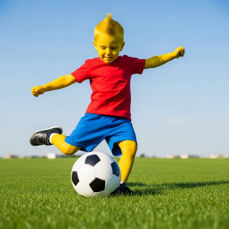 Bart Simpson Playing Soccer - Intense Focus Bart Simpson Playing Soccer - Intense Focus