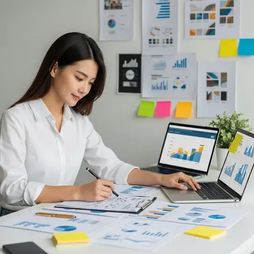 Innovative Marketing Manager Crafting Intriguing Campaign